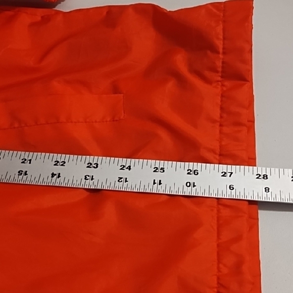 Totes Orange Utility Jacket with Zip off Hood Elastic Cuffs Fleece Lined Pockets - Picture 6 of 13